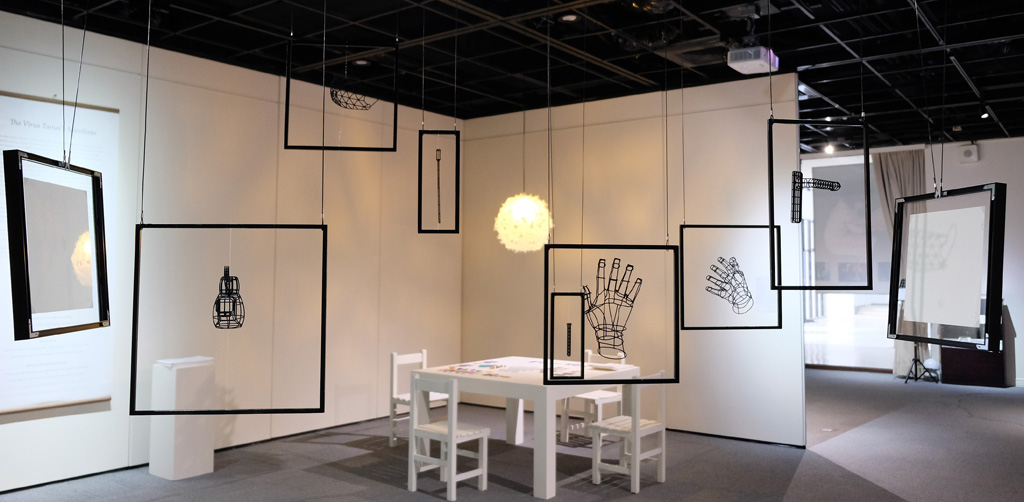 「粉紅色運算子─林沛瑩vs長谷川愛雙個展」展場一景