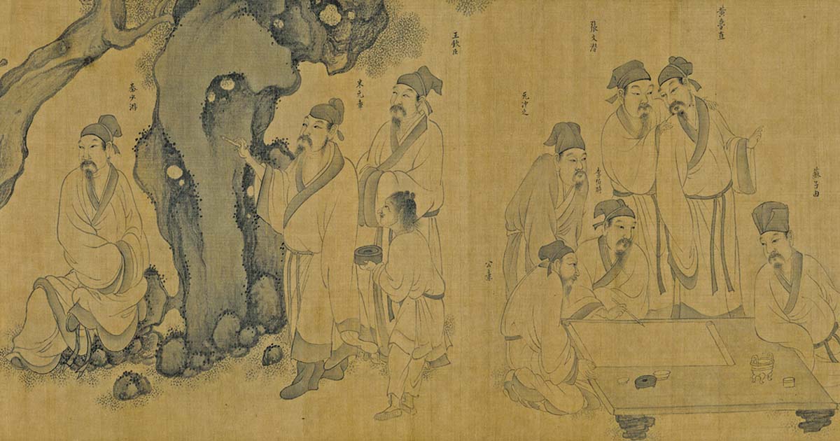 大正三年 正一位稲荷大神 奉納のぼり 古布 木綿 墨書 幟 骨董 民藝 襤褸 文人盛會傳衍的藝文魅力─國立故宮博物院「千年神遇─北宋西園雅集傳奇